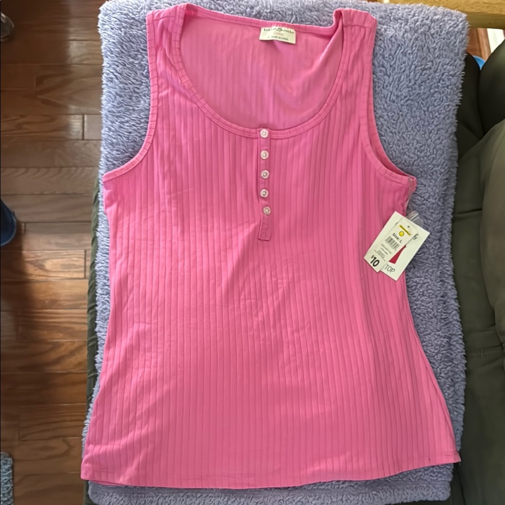 Pink Sleeveless Top